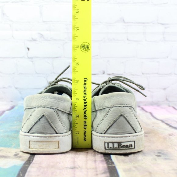 LL BEAN Leather Casual Boat Shoes Size 9.5 W - Picture 8 of 9